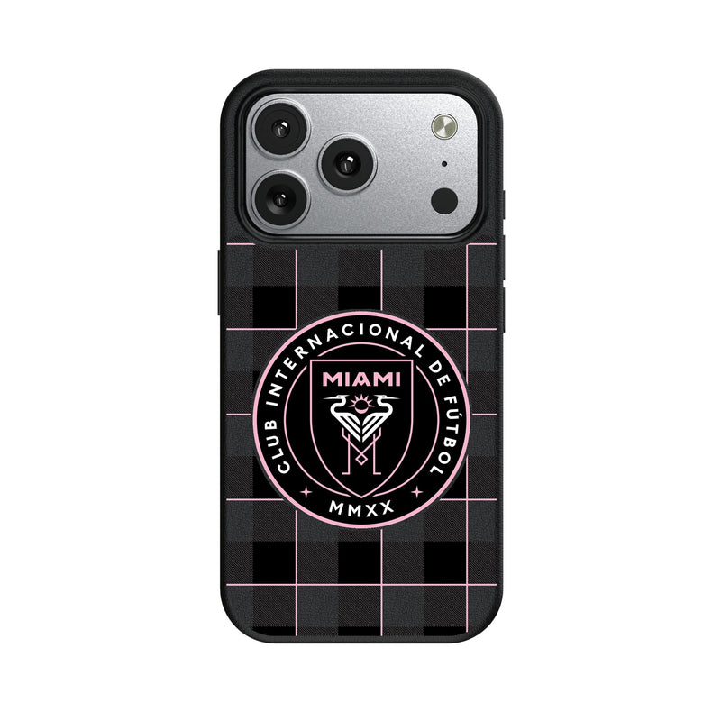 Inter Miami CF Plaid iPhone MagSafe Compatible Phone Case for Apple iPhone