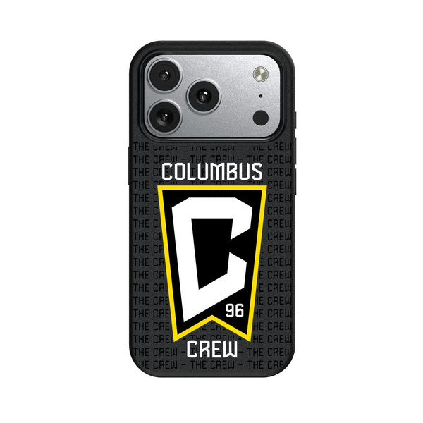 Columbus Crew Text Backdrop iPhone MagSafe Compatible Phone Case for Apple iPhone