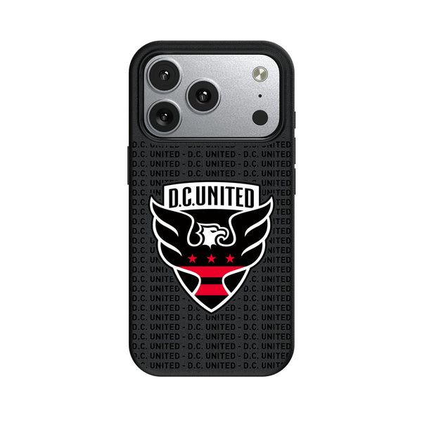 DC United Text Backdrop iPhone MagSafe Compatible Phone Case for Apple iPhone