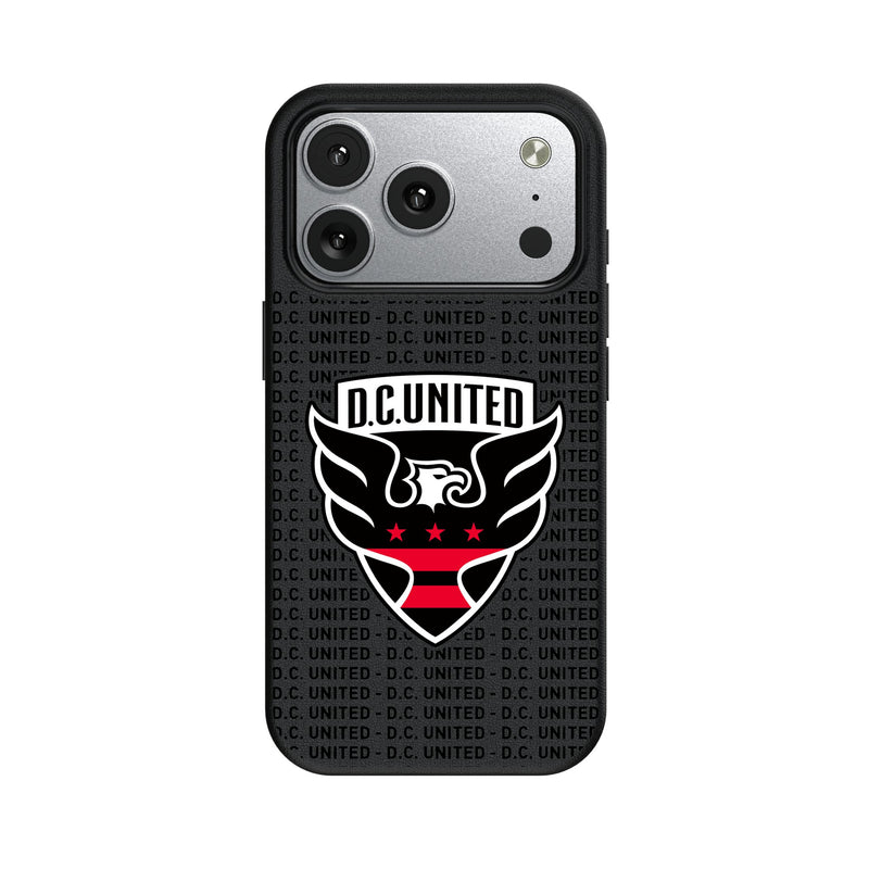 DC United Text Backdrop iPhone MagSafe Compatible Phone Case for Apple iPhone