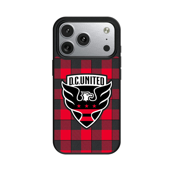 DC United Plaid iPhone MagSafe Compatible Phone Case for Apple iPhone