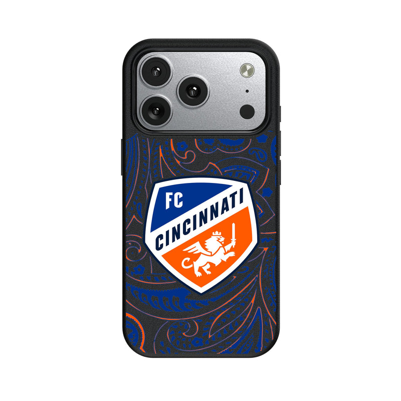 FC Cincinnati Paisley iPhone MagSafe Compatible Phone Case for Apple iPhone