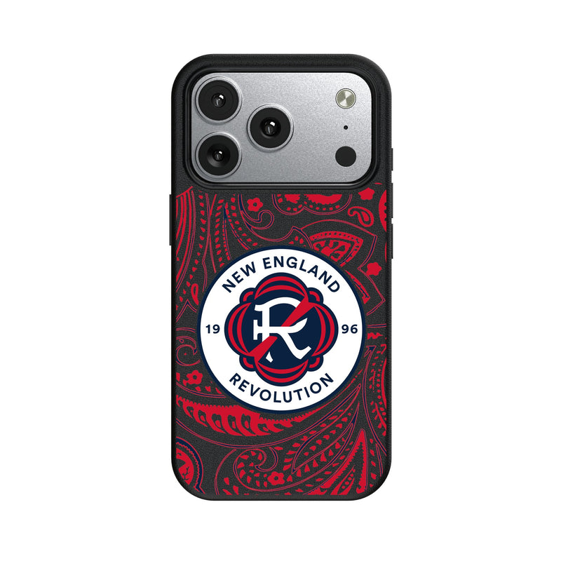 New England Revolution Paisley iPhone MagSafe Compatible Phone Case for Apple iPhone