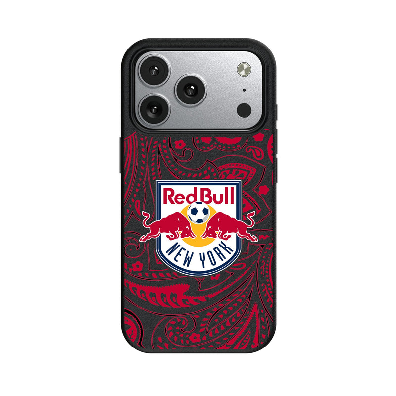 New York Red Bulls Paisley iPhone MagSafe Compatible Phone Case for Apple iPhone