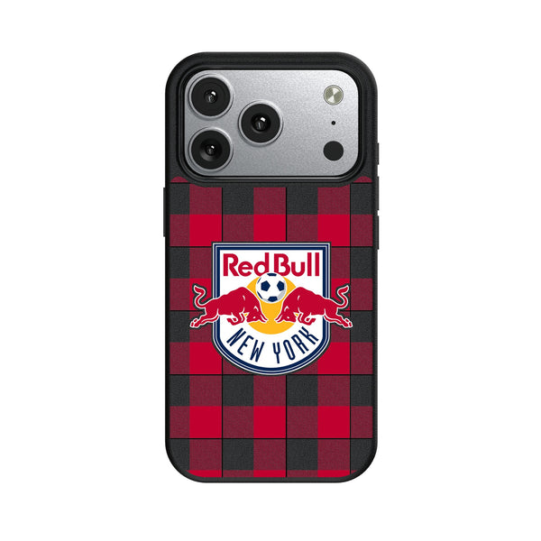 New York Red Bulls Plaid iPhone MagSafe Compatible Phone Case for Apple iPhone