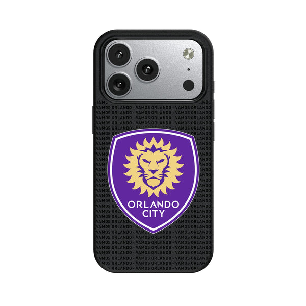 Orlando City Soccer Club Text Backdrop iPhone MagSafe Compatible Phone Case for Apple iPhone