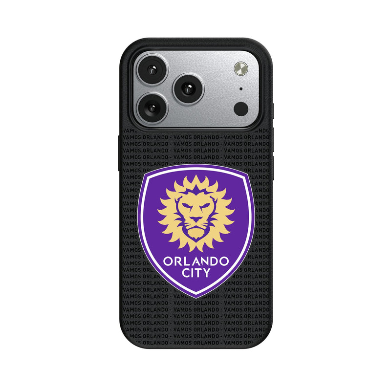 Orlando City Soccer Club Text Backdrop iPhone MagSafe Compatible Phone Case for Apple iPhone