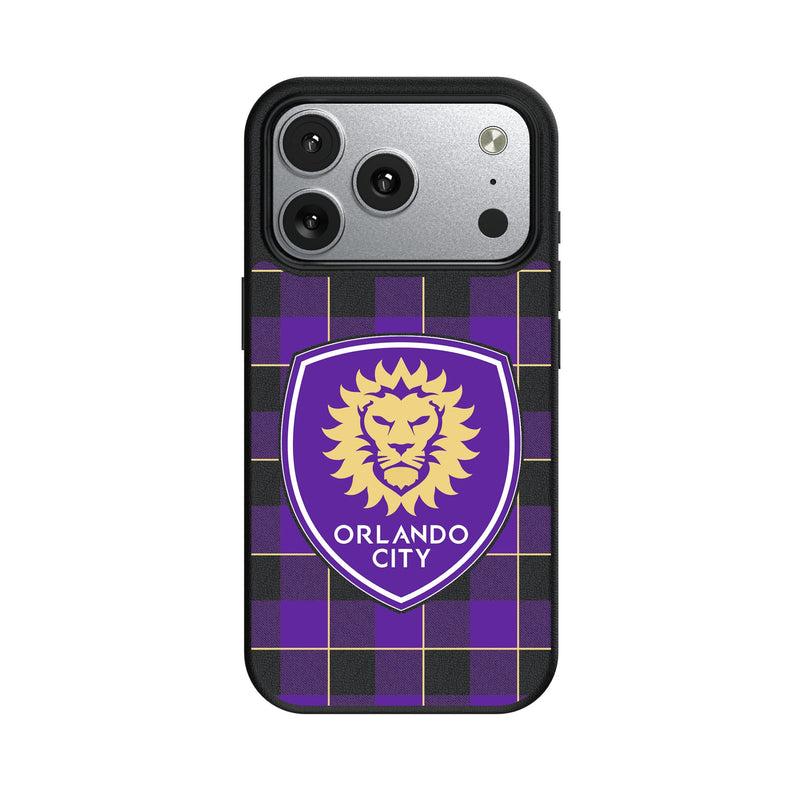 Orlando City Soccer Club Plaid iPhone MagSafe Compatible Phone Case for Apple iPhone