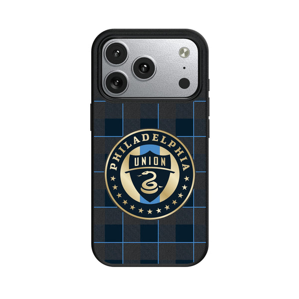 Philadelphia Union Plaid iPhone MagSafe Compatible Phone Case for Apple iPhone