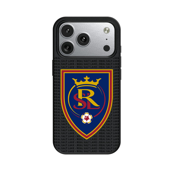 Real Salt Lake Text Backdrop iPhone MagSafe Compatible Phone Case for Apple iPhone