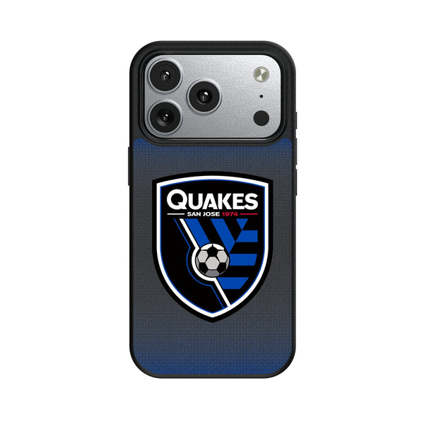 San Jose Earthquakes Linen iPhone MagSafe Compatible Phone Case for Apple iPhone