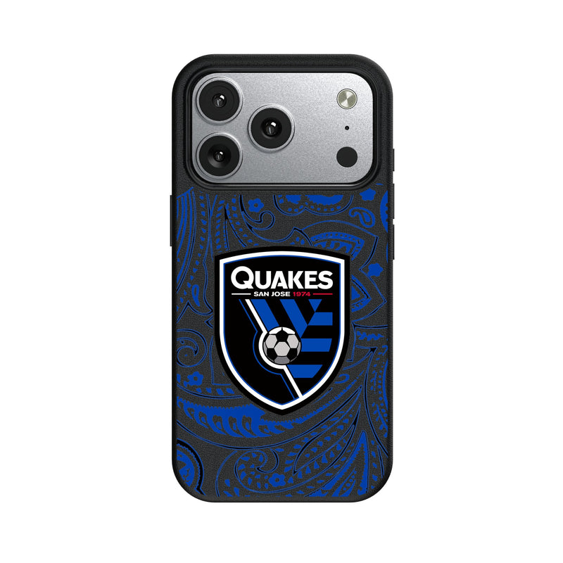 San Jose Earthquakes Paisley iPhone MagSafe Compatible Phone Case for Apple iPhone