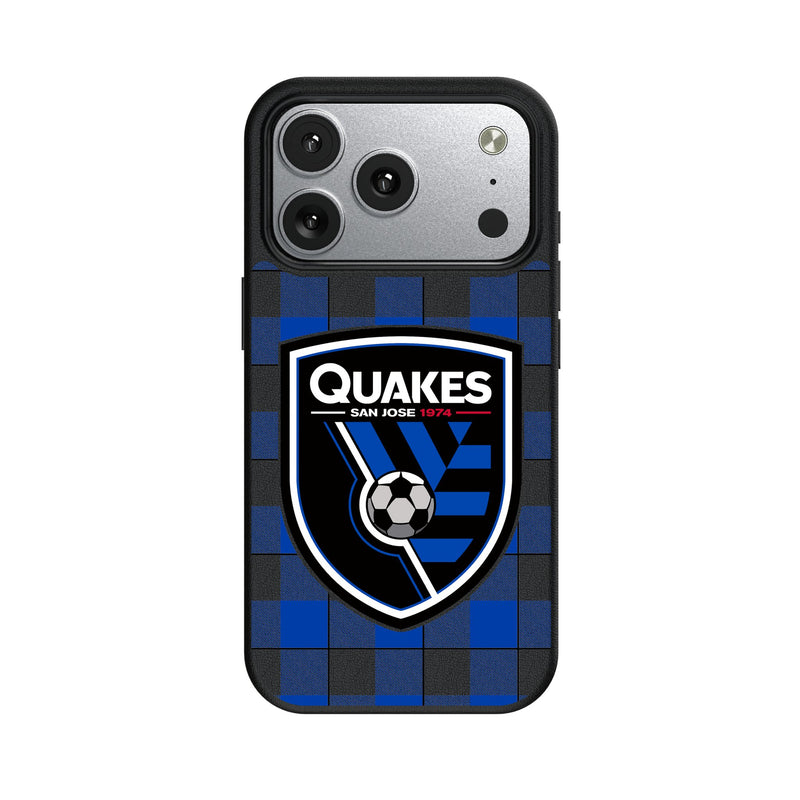 San Jose Earthquakes Plaid iPhone MagSafe Compatible Phone Case for Apple iPhone