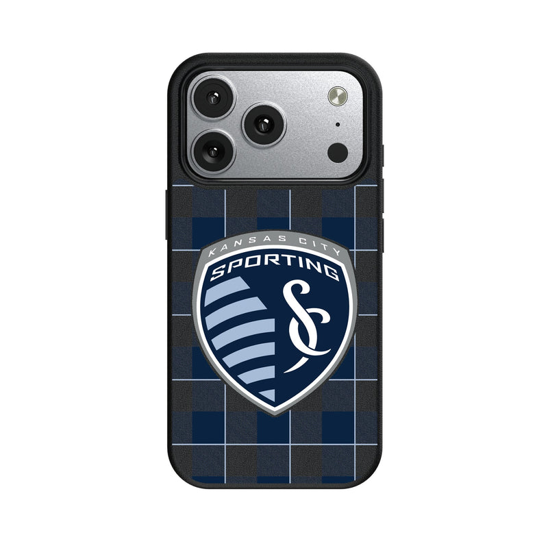 Sporting Kansas City Plaid iPhone MagSafe Compatible Phone Case for Apple iPhone