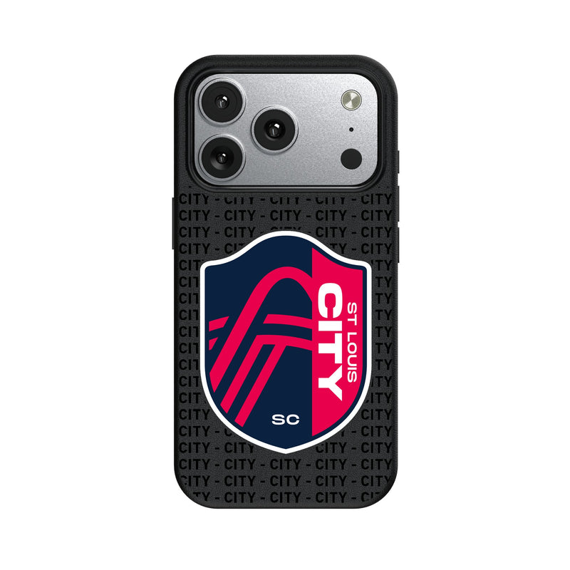 St. Louis CITY SC Text Backdrop iPhone MagSafe Compatible Phone Case for Apple iPhone