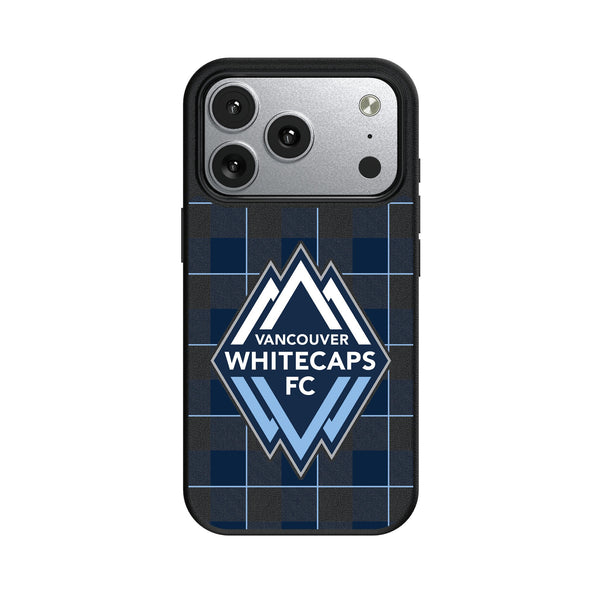 Vancouver Whitecaps Plaid iPhone MagSafe Compatible Phone Case for Apple iPhone