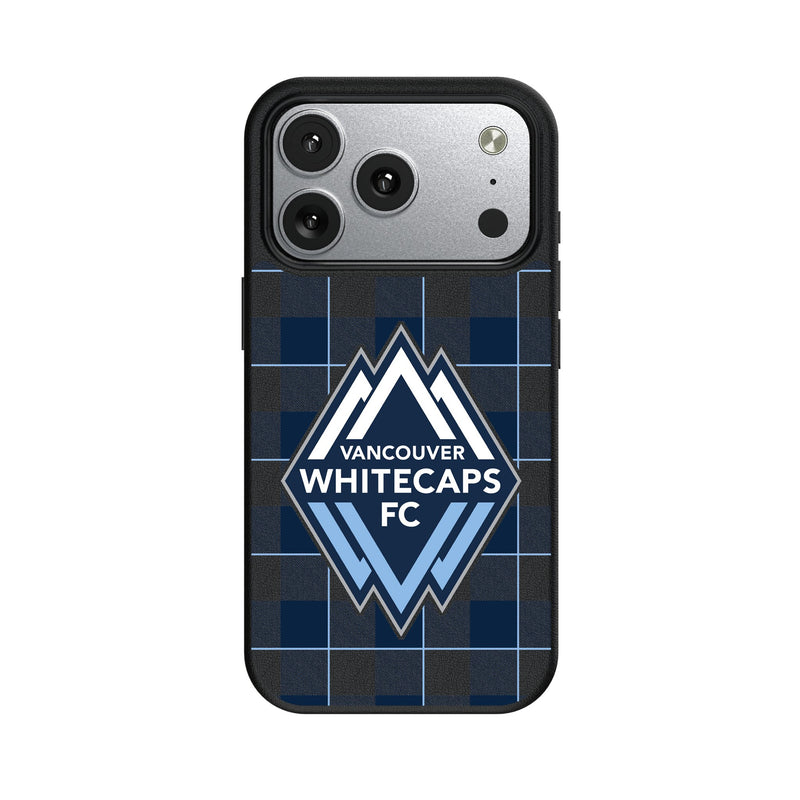 Vancouver Whitecaps Plaid iPhone MagSafe Compatible Phone Case for Apple iPhone