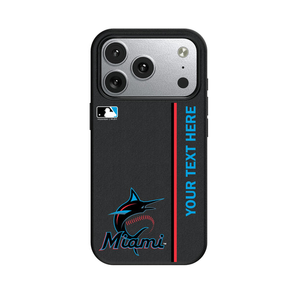 Miami Marlins Personalized Sidebard iPhone MagSafe Compatible Phone Case for Apple iPhone