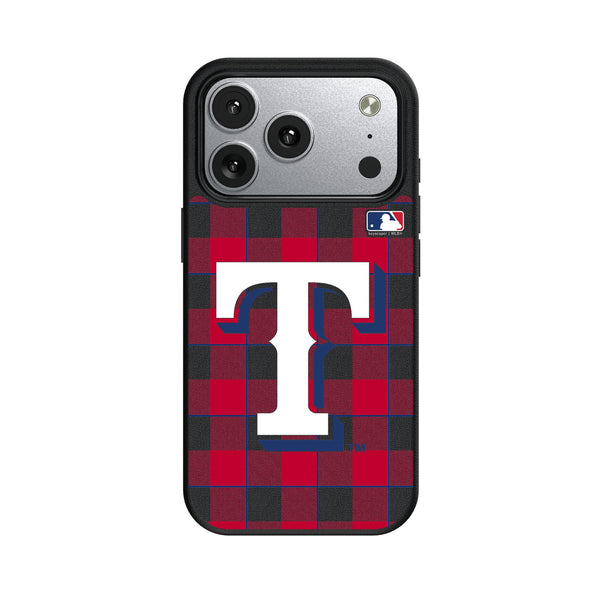 Texas Rangers Plaid iPhone MagSafe Compatible Phone Case for Apple iPhone