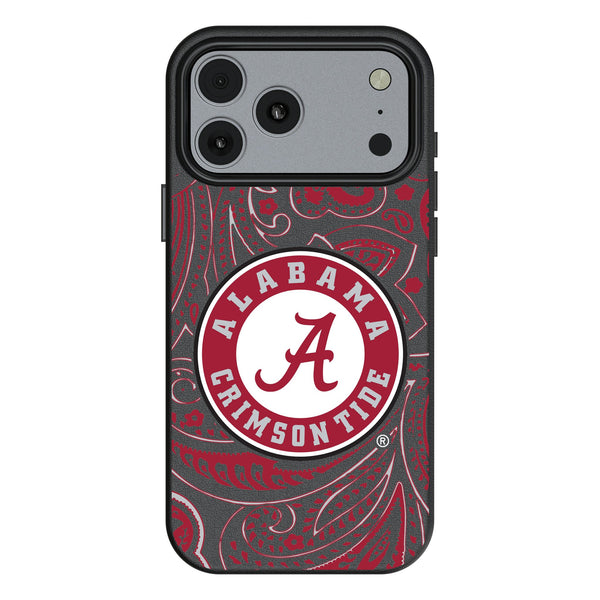 University of Alabama Crimson Tide Paisley iPhone MagSafe Compatible Phone Case for Apple iPhone