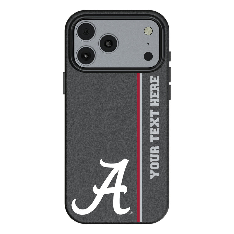 University of Alabama Crimson Tide Script A Personalized Sidebard iPhone MagSafe Compatible Phone Case for Apple iPhone