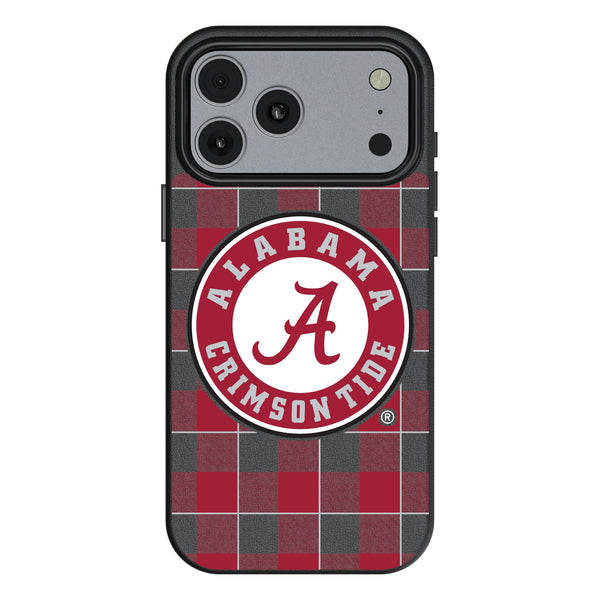 University of Alabama Crimson Tide Plaid iPhone MagSafe Compatible Phone Case for Apple iPhone