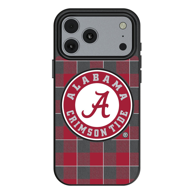 University of Alabama Crimson Tide Plaid iPhone MagSafe Compatible Phone Case for Apple iPhone