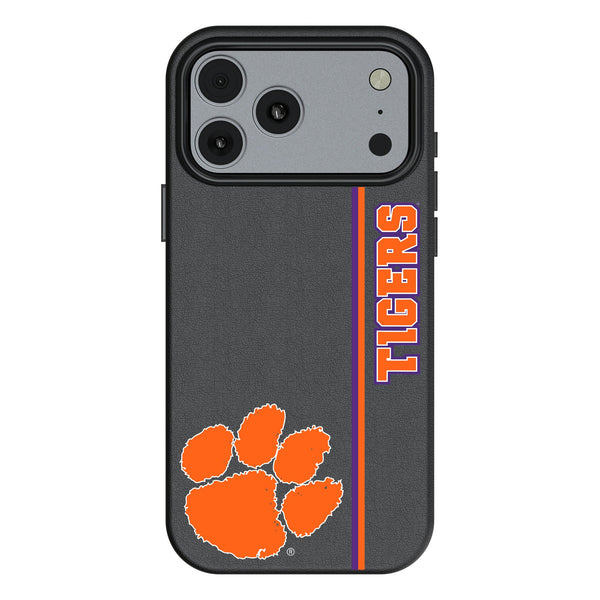 Clemson University Tigers Sidebar iPhone MagSafe Compatible Phone Case for Apple iPhone