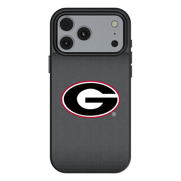 University of Georgia Bulldogs Linen iPhone MagSafe Compatible Phone Case for Apple iPhone