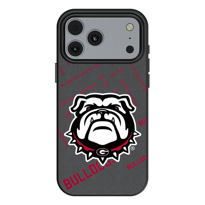 University of Georgia Bulldogs Uga Quadtile iPhone MagSafe Compatible Phone Case for Apple iPhone