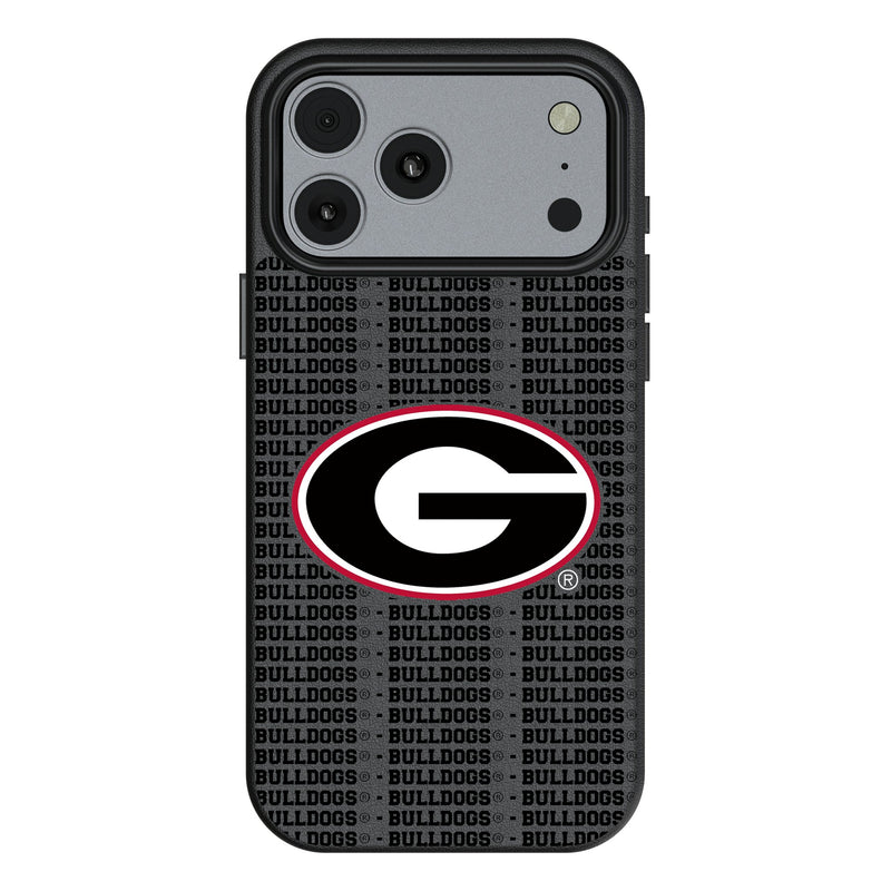 University of Georgia Bulldogs Text Backdrop iPhone MagSafe Compatible Phone Case for Apple iPhone