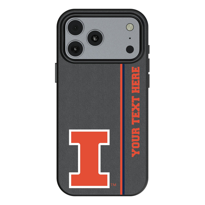 University of Illinois Fighting Illini Personalized Sidebard iPhone MagSafe Compatible Phone Case for Apple iPhone