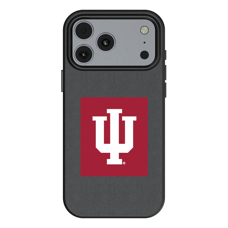 Indiana University Hoosiers Text Backdrop iPhone MagSafe Compatible Phone Case for Apple iPhone