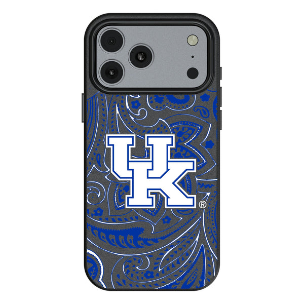 University of Kentucky Wildcats Paisley iPhone MagSafe Compatible Phone Case for Apple iPhone