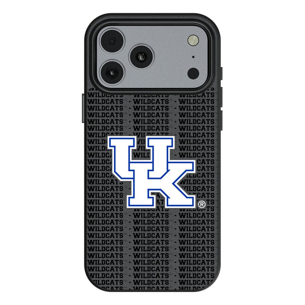 University of Kentucky Wildcats Text Backdrop iPhone MagSafe Compatible Phone Case for Apple iPhone