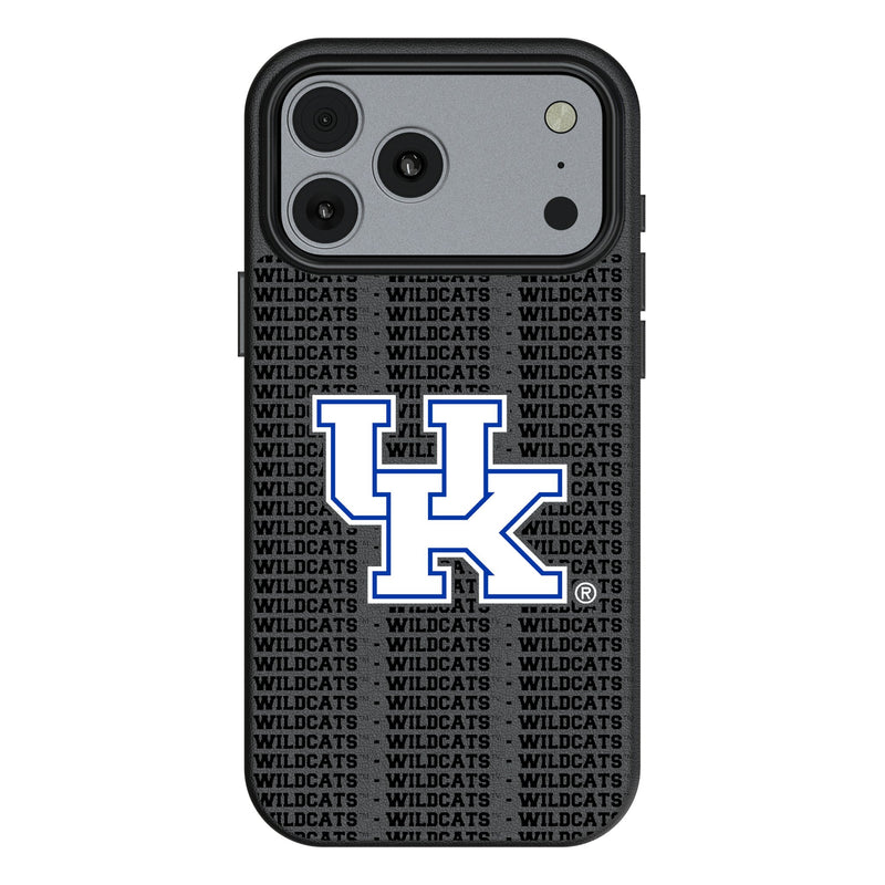 University of Kentucky Wildcats Text Backdrop iPhone MagSafe Compatible Phone Case for Apple iPhone