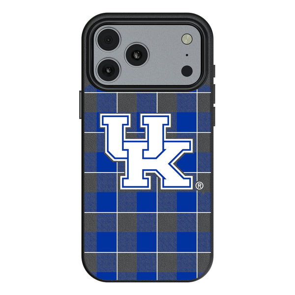 University of Kentucky Wildcats Plaid iPhone MagSafe Compatible Phone Case for Apple iPhone