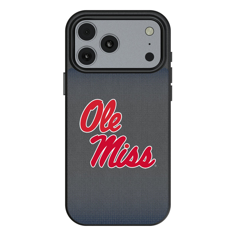 University of Mississippi Rebels Linen iPhone MagSafe Compatible Phone Case for Apple iPhone