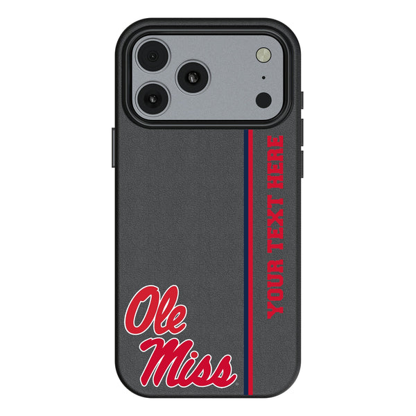 University of Mississippi Rebels Personalized Sidebard iPhone MagSafe Compatible Phone Case for Apple iPhone