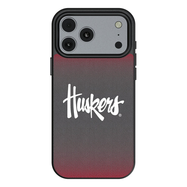 University of Nebraska Huskers Linen iPhone MagSafe Compatible Phone Case for Apple iPhone