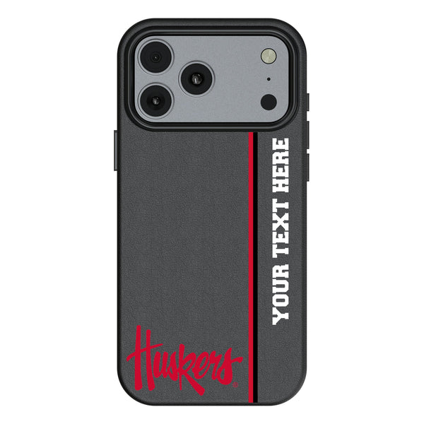 University of Nebraska Huskers Personalized Sidebard iPhone MagSafe Compatible Phone Case for Apple iPhone