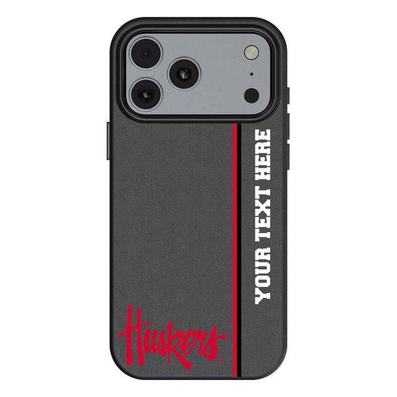 University of Nebraska Huskers Personalized Sidebard iPhone MagSafe Compatible Phone Case for Apple iPhone