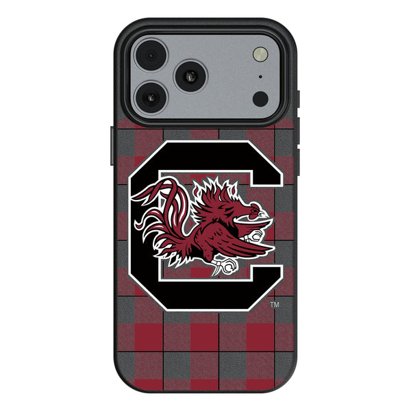 University of South Carolina Gamecocks Plaid iPhone MagSafe Compatible Phone Case for Apple iPhone