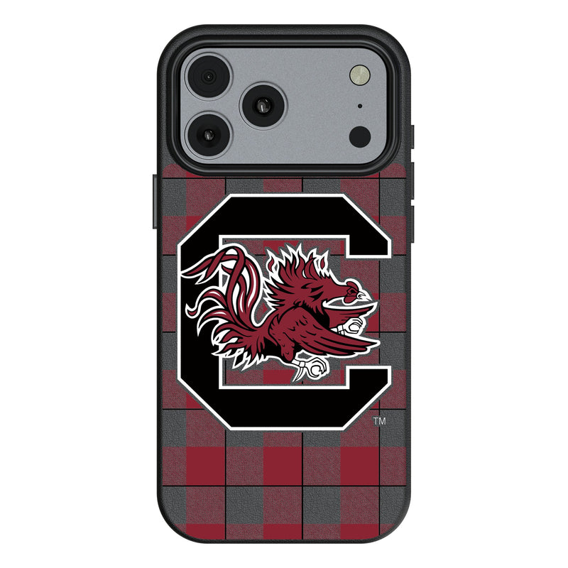 University of South Carolina Gamecocks Plaid iPhone MagSafe Compatible Phone Case for Apple iPhone
