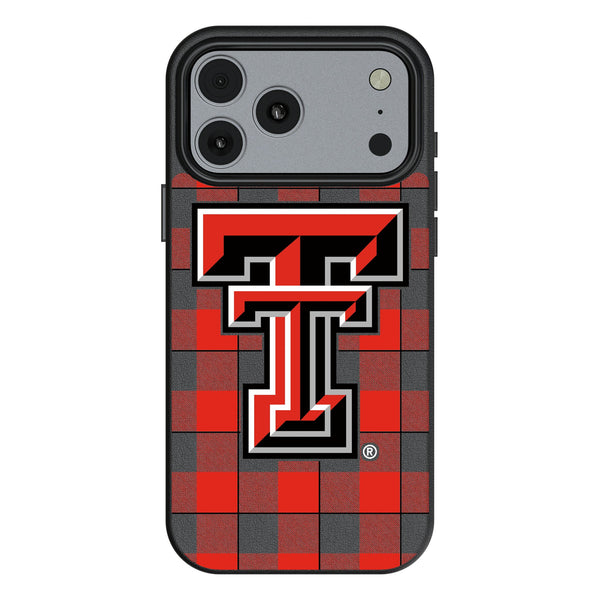 Texas Tech Red Raiders Plaid iPhone MagSafe Compatible Phone Case for Apple iPhone