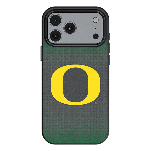 University of Oregon Ducks Linen iPhone MagSafe Compatible Phone Case for Apple iPhone