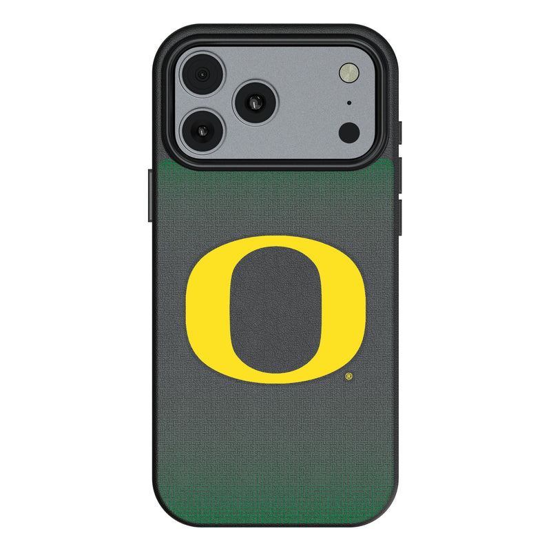 University of Oregon Ducks Linen iPhone MagSafe Compatible Phone Case for Apple iPhone