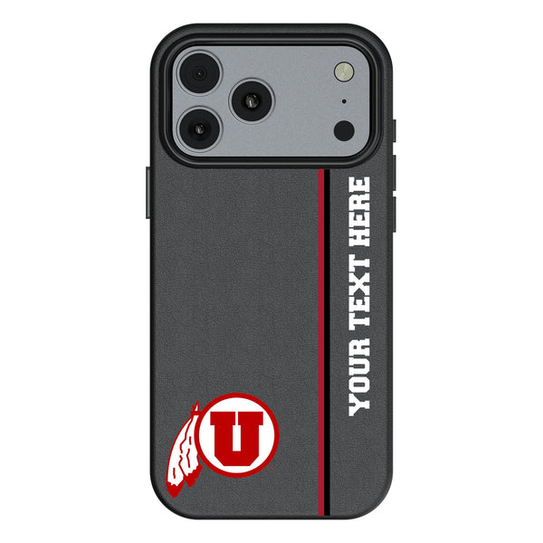 University of Utah Utes Personalized Sidebard iPhone MagSafe Compatible Phone Case for Apple iPhone
