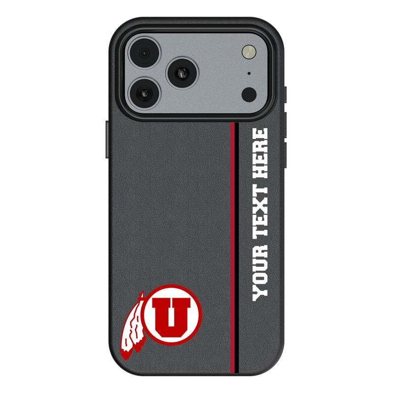 University of Utah Utes Personalized Sidebard iPhone MagSafe Compatible Phone Case for Apple iPhone