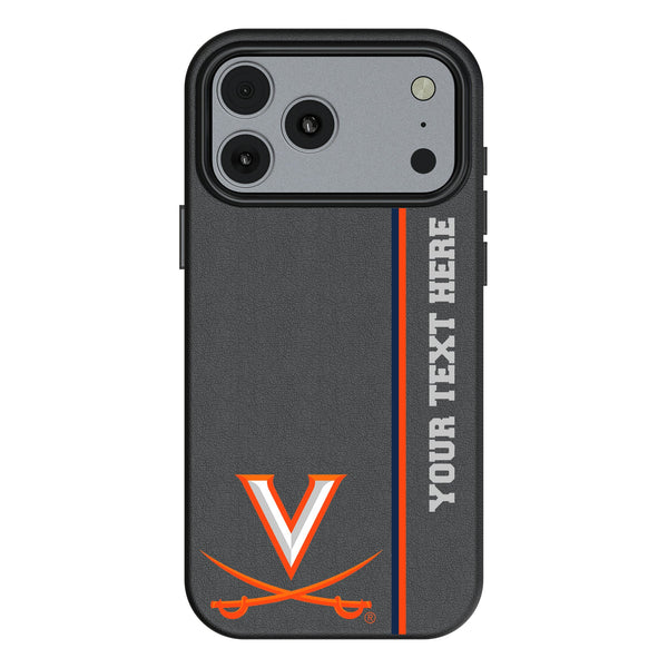 University of Virginia Cavaliers Personalized Sidebard iPhone MagSafe Compatible Phone Case for Apple iPhone